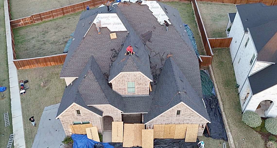 First Choice Roofing & Construction at work